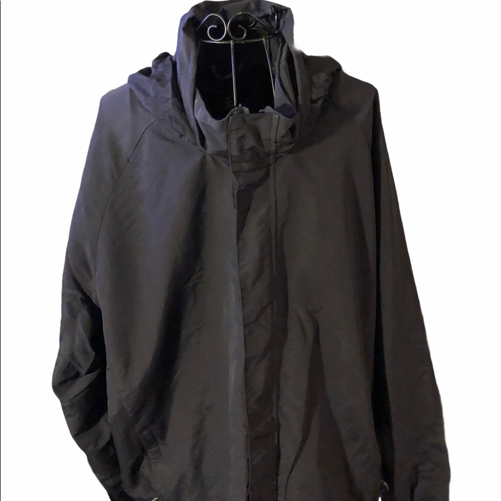 Lands End Mens Lined Hooded Windbreaker - Picture 2 of 6